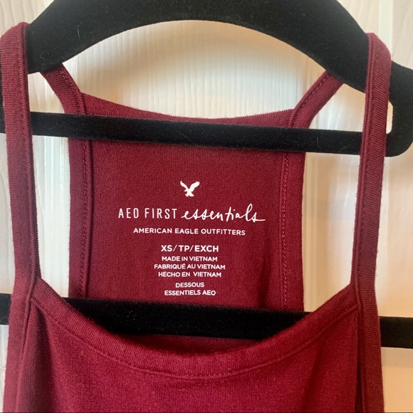 AEO : Y2K High Neck Tank Cute Lace Up Sides EUC - Picture 6 of 12